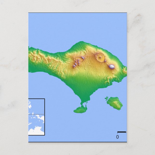 Postale Carte Bali (Devant)