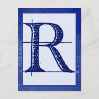 Postale Carte Bannière "R"