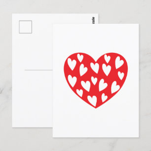 Postale Carte Big Red Heart