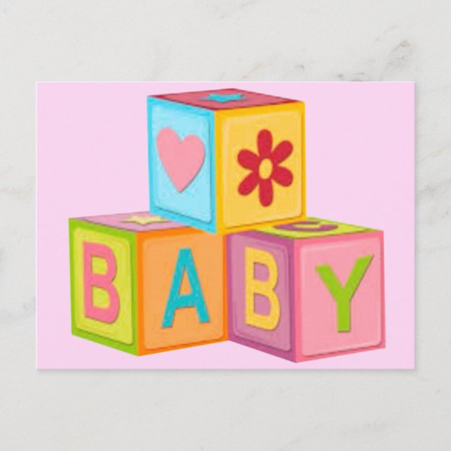 Postale Carte Blocs de construction (Devant)