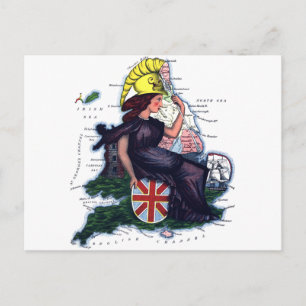 Postale Carte Caricature d'Angleterre
