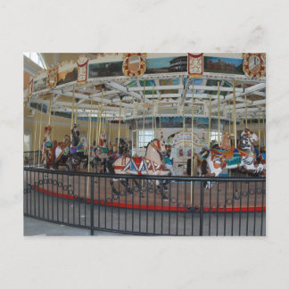 Postale Carte Carousel antique