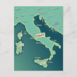 Postale Carte Classique De L'Italie