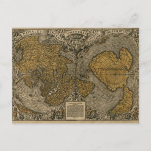 Postale Carte classique du monde médiéval antique par Oron