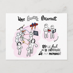 Postale Carte coaching "Différence et performance"