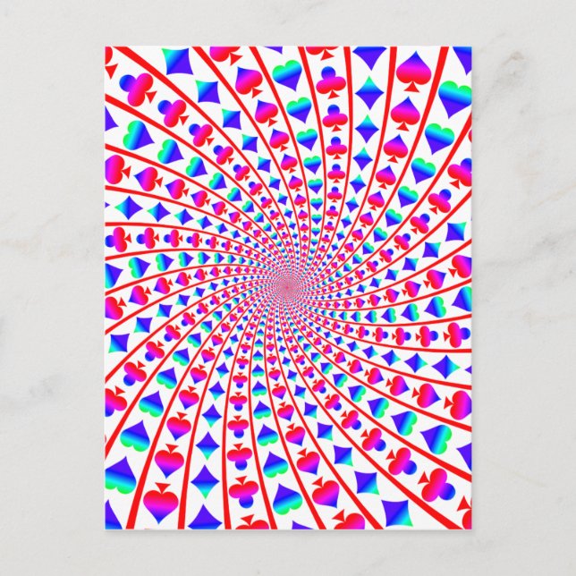 Postale Carte colorée convient à Vortex (Devant)