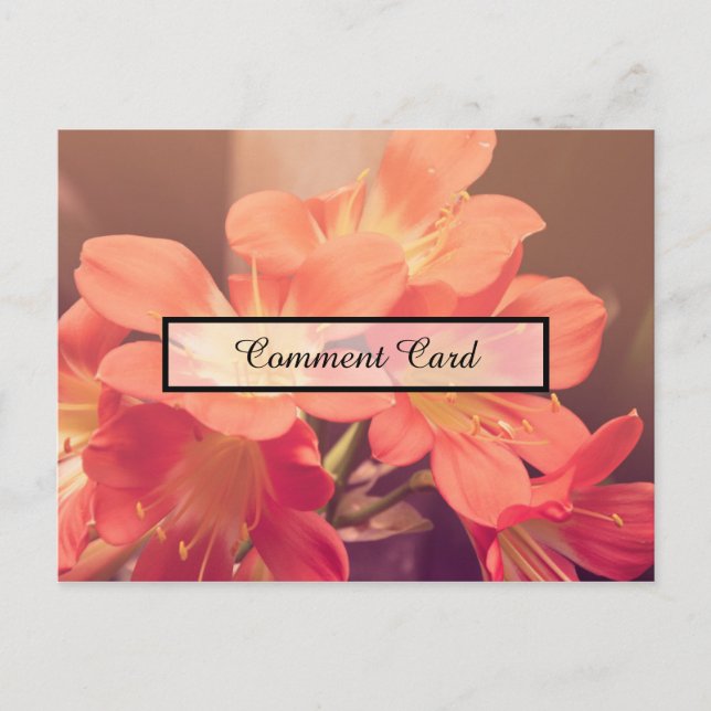 Postale carte commentaire belles fleurs (Devant)