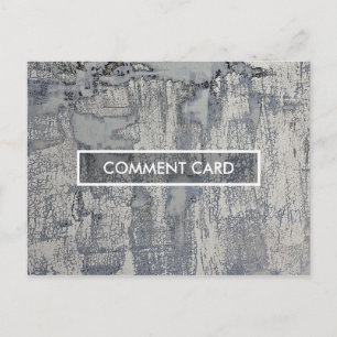 Postale carte commentaire texture croustillante
