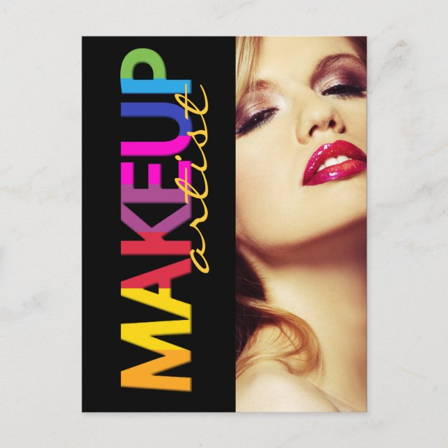 Postale Carte Comp Artiste maquillage (Devant)