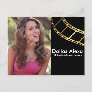 Postale Carte Comp Capture D'Acteur À 2 Côtés