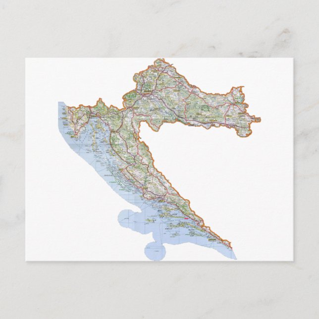 Postale Carte croate (Devant)