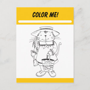 Postale Carte d'activité Color Me