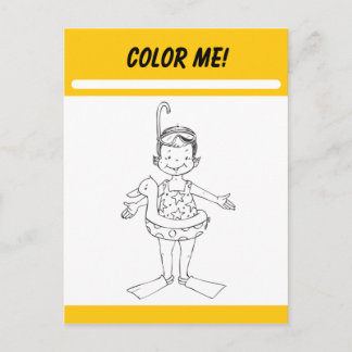 Postale Carte d'activité Color Me