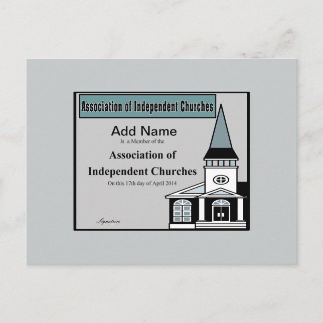 Postale Carte d'adhésion AofIC (Devant)