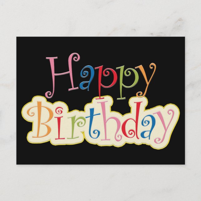 Postale Carte d'anniversaire (Devant)