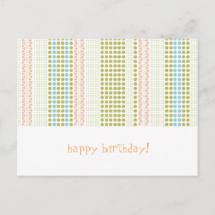 Postale carte d'anniversaire