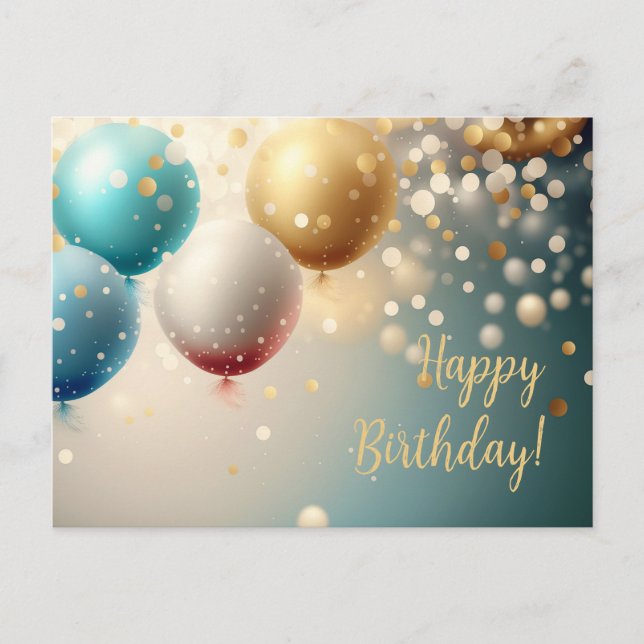 Postale Carte d'anniversaire (Devant)