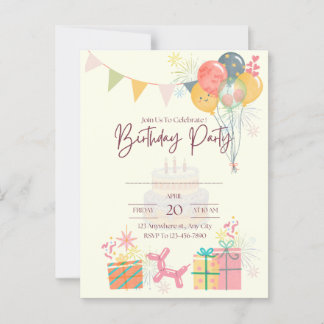 Postale Carte d'anniversaire confortable