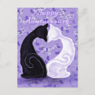 Postale Carte d'anniversaire de couple d'amour magnifique 