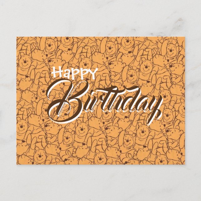 Postale carte d'anniversaire de voeux Wenny l'ours  (Devant)