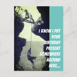 Postale Carte d'anniversaire en retard