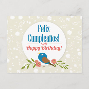 Postale Carte d'anniversaire espagnole