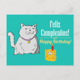 Postale Carte d'anniversaire espagnole