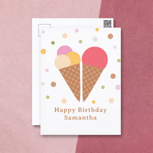 Postale Carte d'anniversaire glace