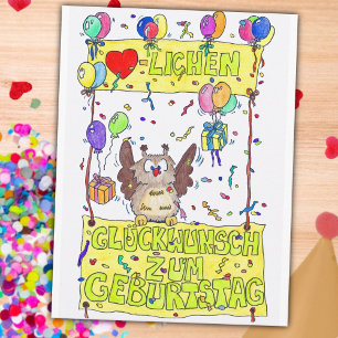 Postale carte d'anniversaire par Nicole Janes