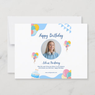 Postale Carte d'anniversaire - Parfaite pour la célébratio