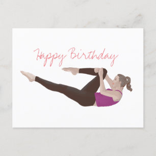 Postale Carte d'anniversaire Pilates