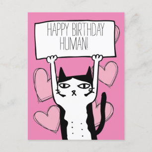 Postale Carte d'anniversaire pour chat