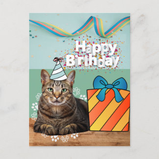 Postale Carte d'anniversaire pour chat