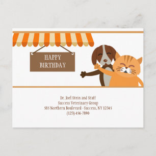 Postale Carte d'anniversaire vétérinaire