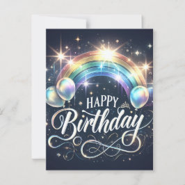 Postale Carte d'anniversaire vibrante