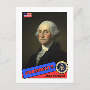 Postale Carte de base-ball George Washington