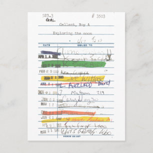 Postale Carte de bibliothèque 3503