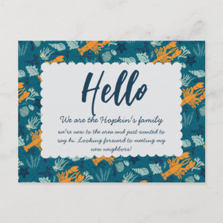 Postale Carte de Bienvenue pour Nouveau Voisin | Carte de
