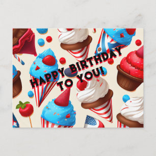 Postale Carte de Bonne Anniversaire