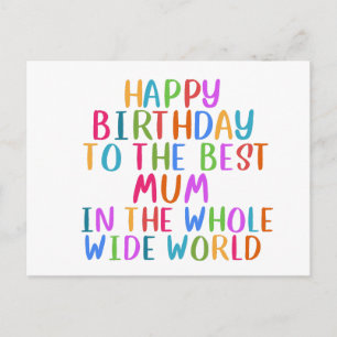 Postale carte de bonne fête maman