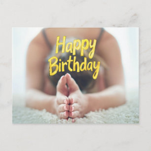 Postale Carte de bonne fête Yoga