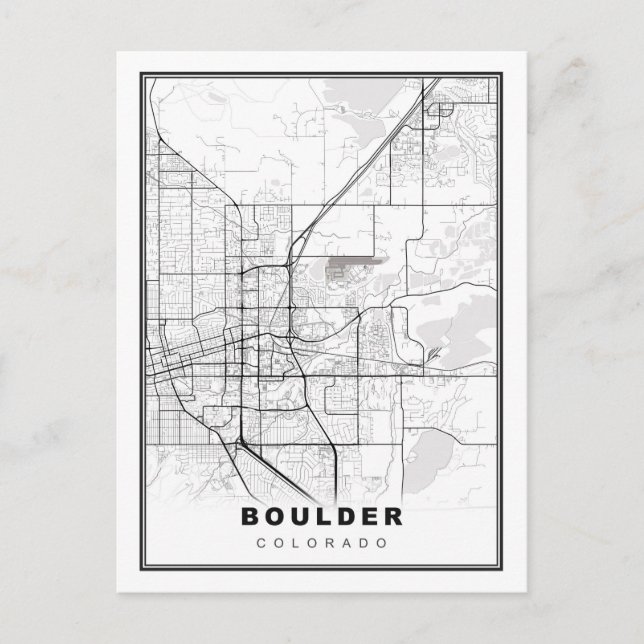 Postale Carte de Boulder (Devant)