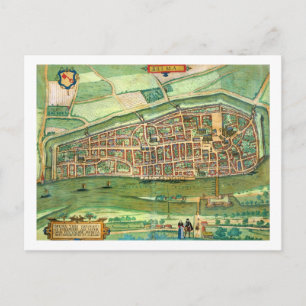 Postale Carte de Brême, de Civitates Orbis Terrarum par