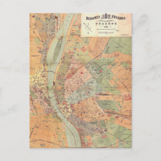 Postale Carte de Budapest Hongrie de 1884