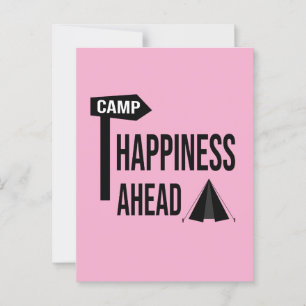 Postale Carte de camping cool