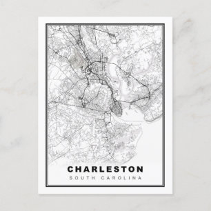 Postale Carte de Charleston