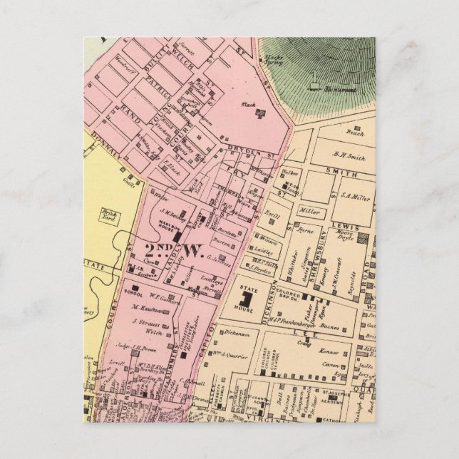 Postale Carte de Charleston, Virginie-Occidentale (Devant)