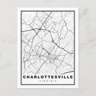 Postale Carte de Charlottesville