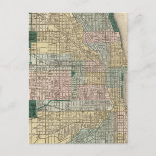Postale Carte de Chicago City
