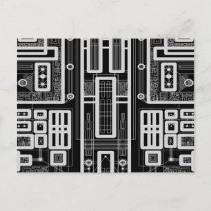 Postale Carte de circuit géométrique